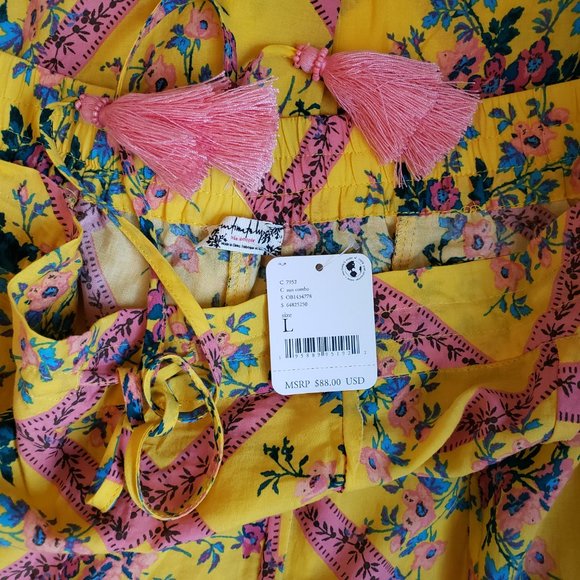 NWT Free People Beautiful Floral Wide leg Pants. - Picture 5 of 14